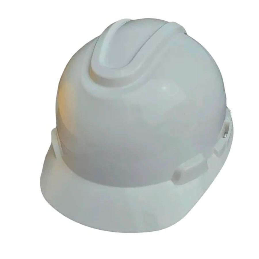 Casco de seguridad Stark gris marca Clute, tipo jockey con suspensión regulable y protección UV para industria y construcción