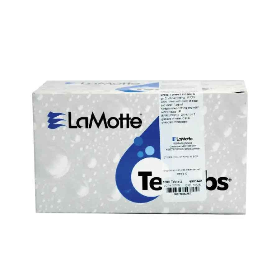 Caja de Reactivo DPD Cloro Libre en Pastilla P/10 ML para análisis preciso de cloro libre en agua – Center Force