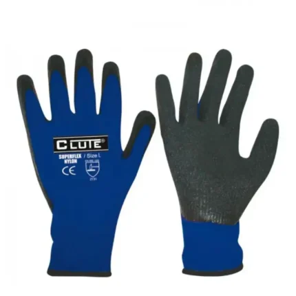 Guante Super Flex Nylon Clute ligero y flexible con recubrimiento resistente, ideal para manipulación, industria y construcción – Center Force