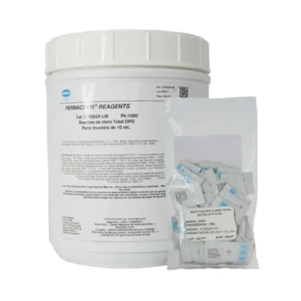 Reactivo DPD Cloro Total en Polvo P/10 ML para análisis confiable de cloro libre y combinado en agua – Center Force