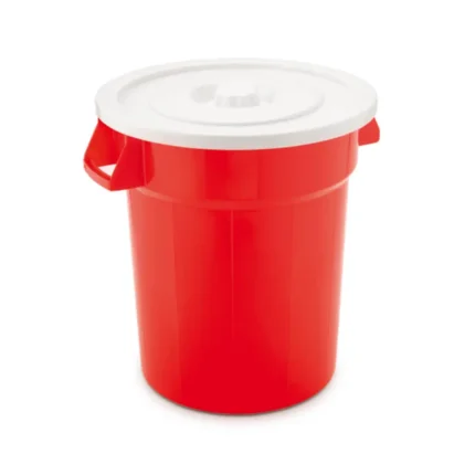 Tacho 50 con Tapa Nacional fabricado en plástico reforzado, ideal para residuos domésticos, industriales y sanitarios – Center Force