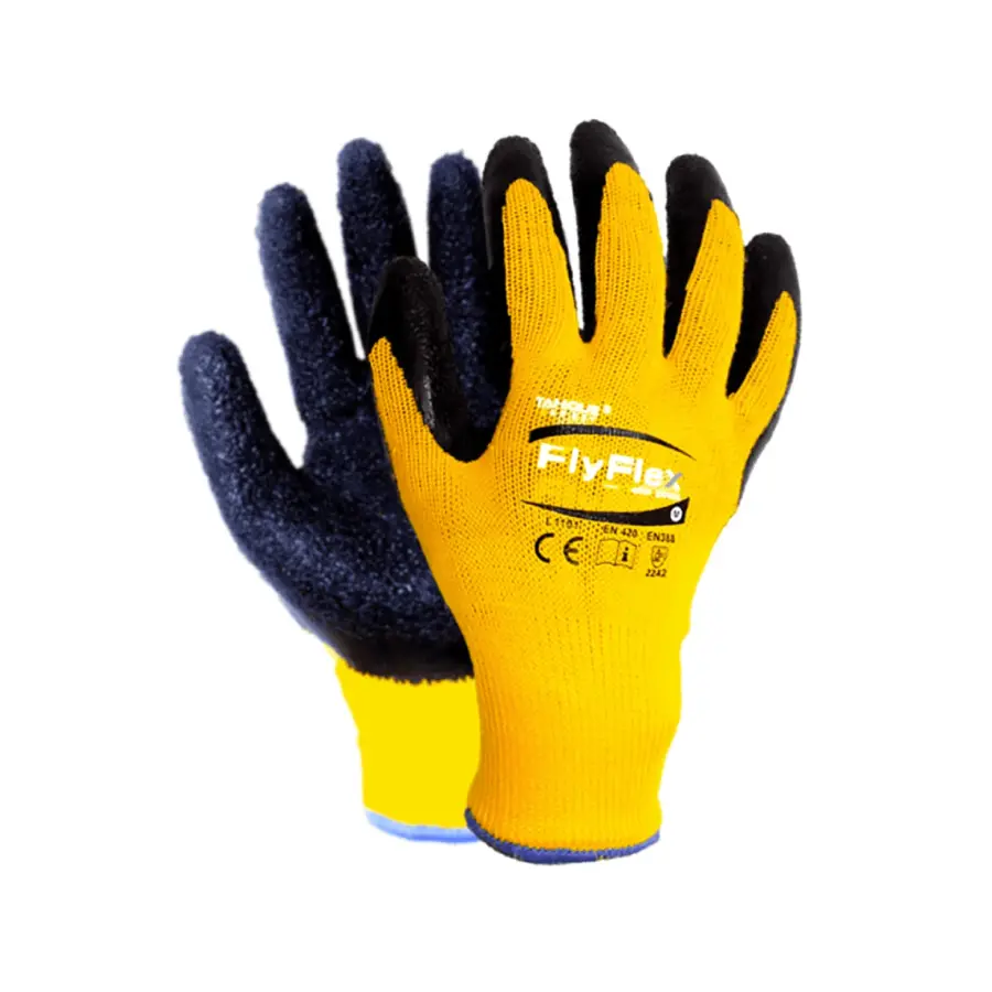 Guante Flyflex Amarillo Tanque con excelente agarre y resistencia mecánica para trabajos industriales y de mantenimiento – Center Force