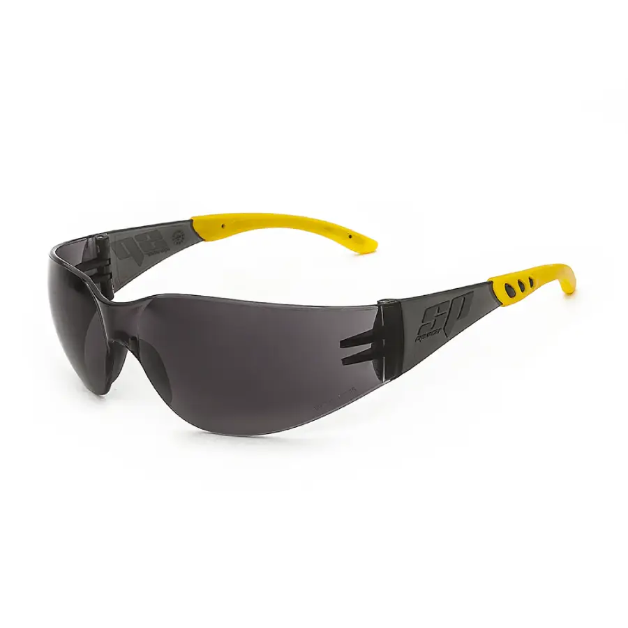 Lente de seguridad Spy Flex Oscuro AF Steelpro con protección UV, antiempañante y marco flexible para trabajos en exteriores – Center Force
