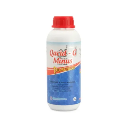 “Qacid-G Minus Pluschlor eliminador de incrustaciones y sarro en paredes y superficies de piscinas – Center Force