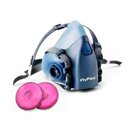 Respirador de silicona FlyFlex con filtro P100 Tanque, resistente, ergonómico y diseñado para máxima protección respiratoria – Center Force