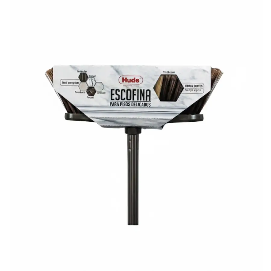 Escoba escofina Hude, resistente y de barrido firme, diseñada para la limpieza eficiente de pisos rústicos y áreas de alto tránsito – Center Force