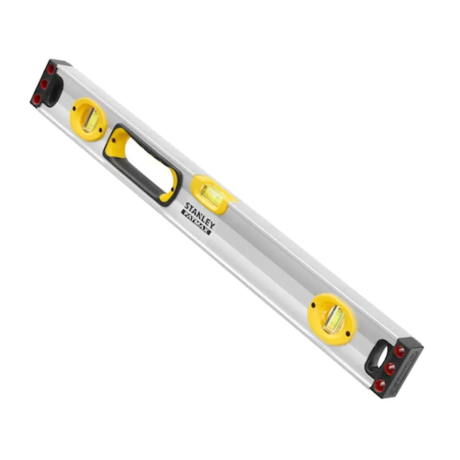 Nivel FatMax Stanley, ultra resistente y de alta precisión, diseñado para nivelaciones exactas en trabajos profesionales de construcción e instalación – Center Force