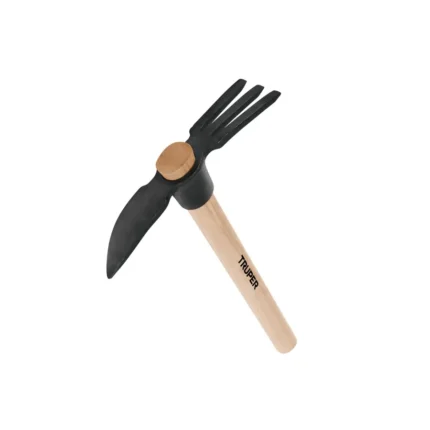 Rastrillo pico Truper, resistente, eficiente y diseñado para aflojar tierra y remover escombros en trabajos pesados – Center Force