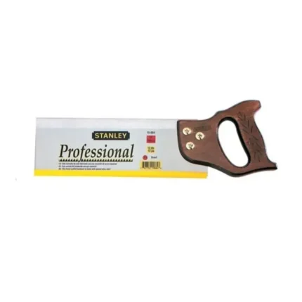 Serrucho de costilla Stanley, preciso y resistente, diseñado para cortes rectos y exactos en trabajos de carpintería fina y acabado – Center Force