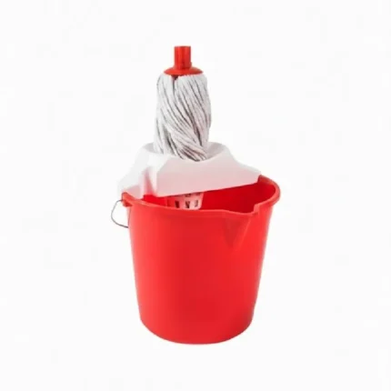 Set limpieza eco Hude con balde de 10 L y trapeador, práctico y ecológico, diseñado para la limpieza eficiente de pisos y superficies – Center Force