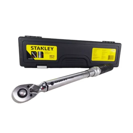 Torquímetro profesional Stanley, herramienta de precisión para aplicar torque exacto en trabajos mecánicos y de mantenimiento.