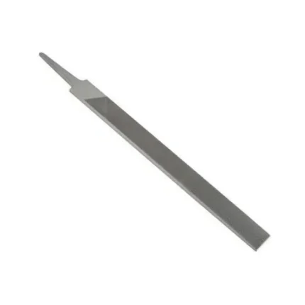 Lima plana basto doble Stanley, herramienta manual para desbaste agresivo y rápido en metal y superficies duras.
