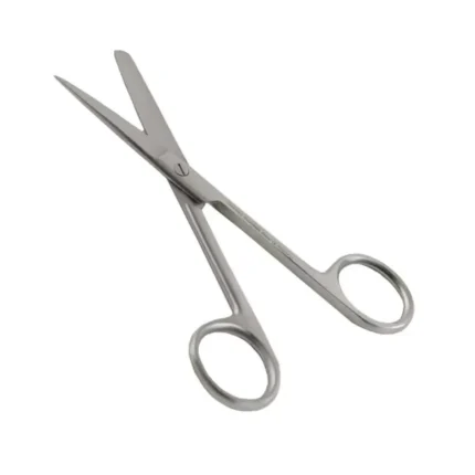 Tijera punta roma de 3 pulgadas importada, herramienta segura y precisa para cortes controlados en trabajos de oficina, escolares y uso general.