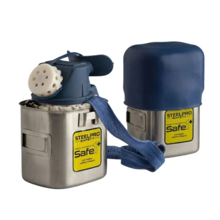 Autorescatador Safe 1 Circuito Abierto Steelpro equipo de evacuación respiratoria para emergencias en atmósferas peligrosas.