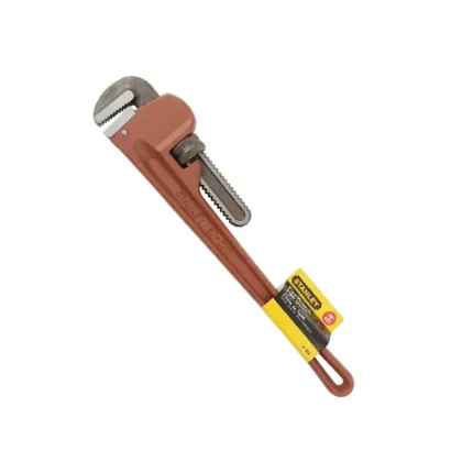 Llave Stillson 87-797 Stanley para ajuste y apriete de tuberías, conexiones y accesorios en trabajos de instalación y mantenimiento
