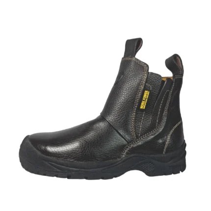 Botín Soldador 114 Work Power para protección de los pies durante trabajos de soldadura, metalmecánica y actividades industriales.
