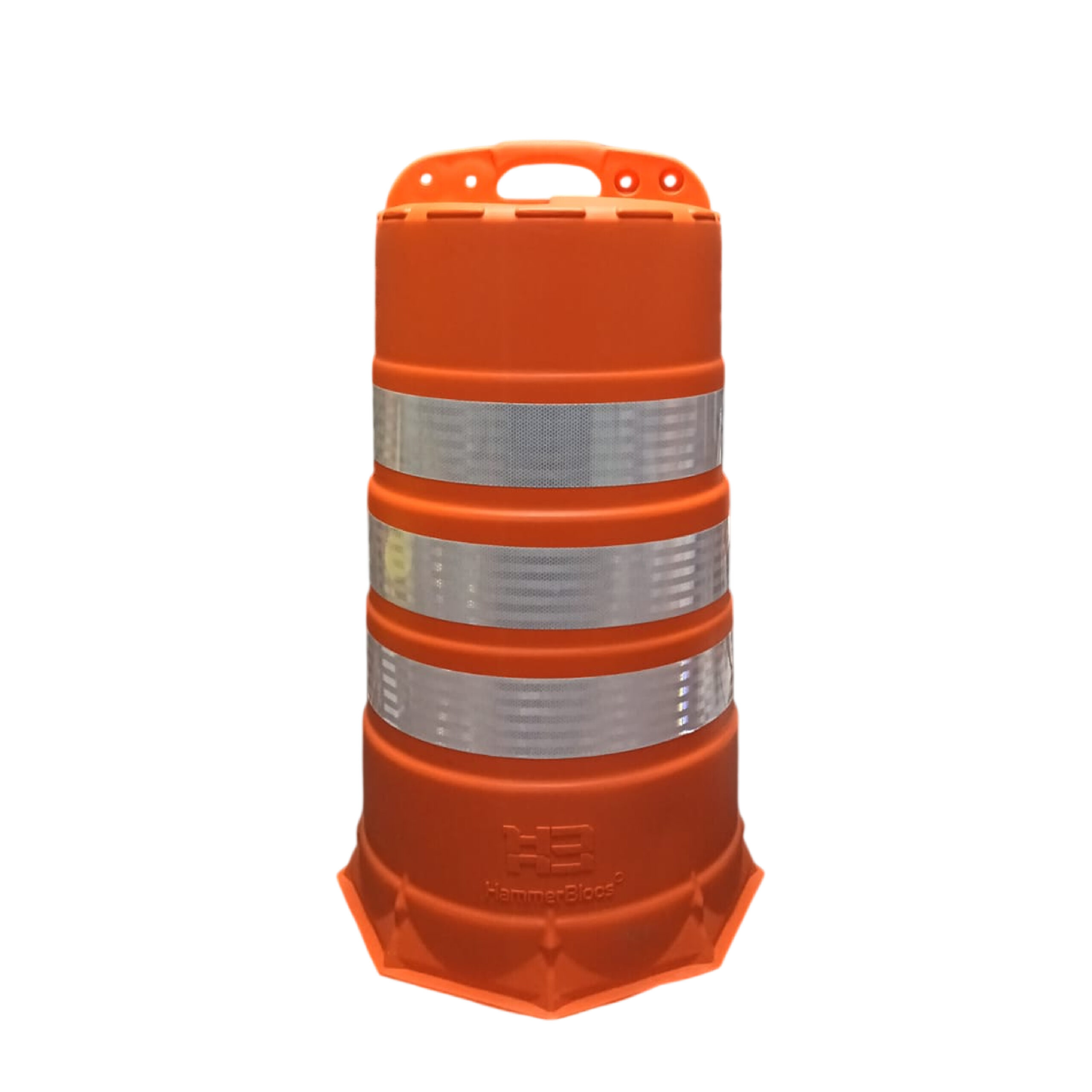 Cilindro Hammerblocs para señalización, delimitación de áreas y canalización del tránsito en obras y zonas de trabajo.